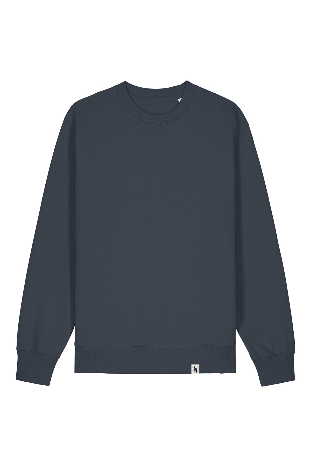 Bluza unisex Chester, model simplu – India Ink Grey – față
