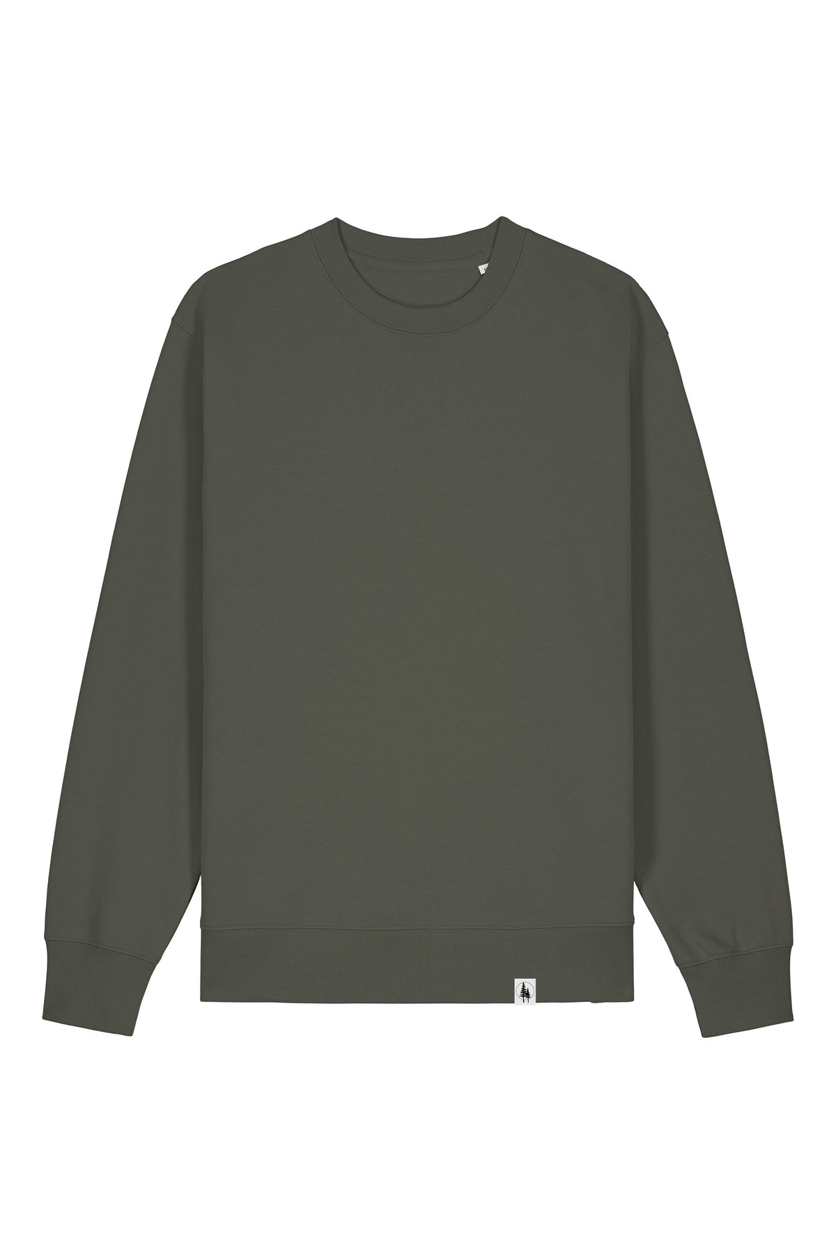 Bluza unisex Chester, model simplu – Khaki – față