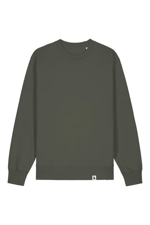 Bluza unisex Chester, model simplu – Khaki – față