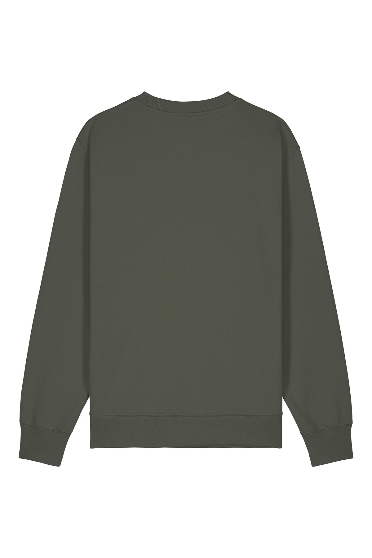 Bluza unisex Chester, model simplu – Khaki – spate