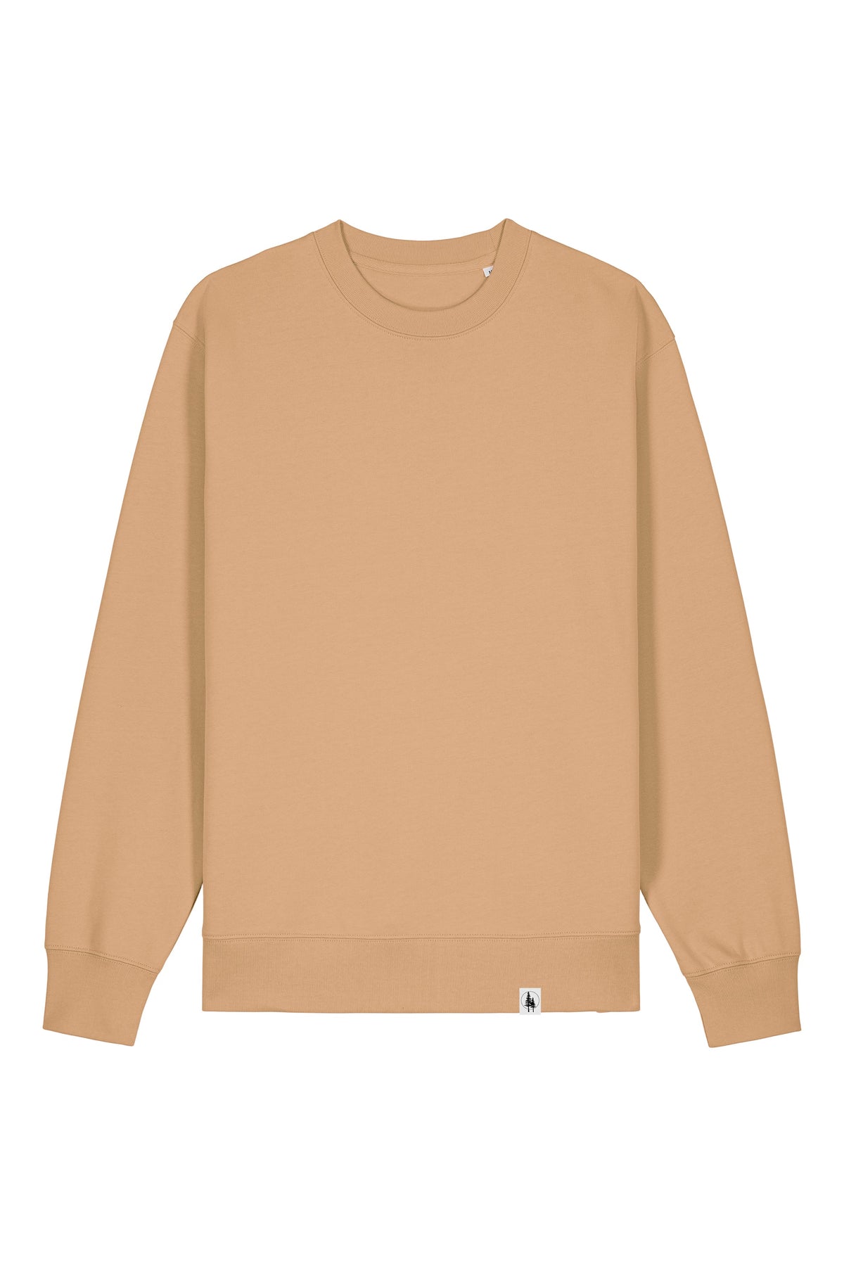 Bluza unisex Chester, model simplu – Latte – față