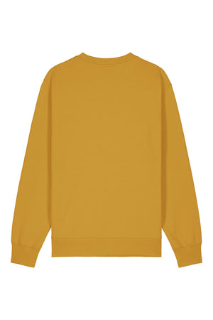 Bluza unisex Chester, model simplu – Ochre – spate