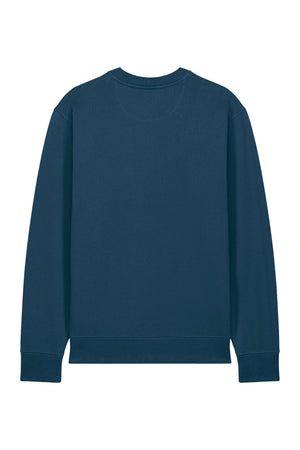 Bluza unisex Chester, logo brodat – Deep Teal – spate