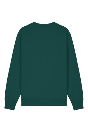 Bluza unisex Chester, logo brodat – Glazed Green – spate