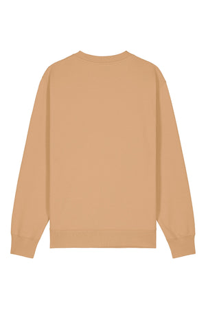 Bluza unisex Chester, logo brodat – Latte – spate