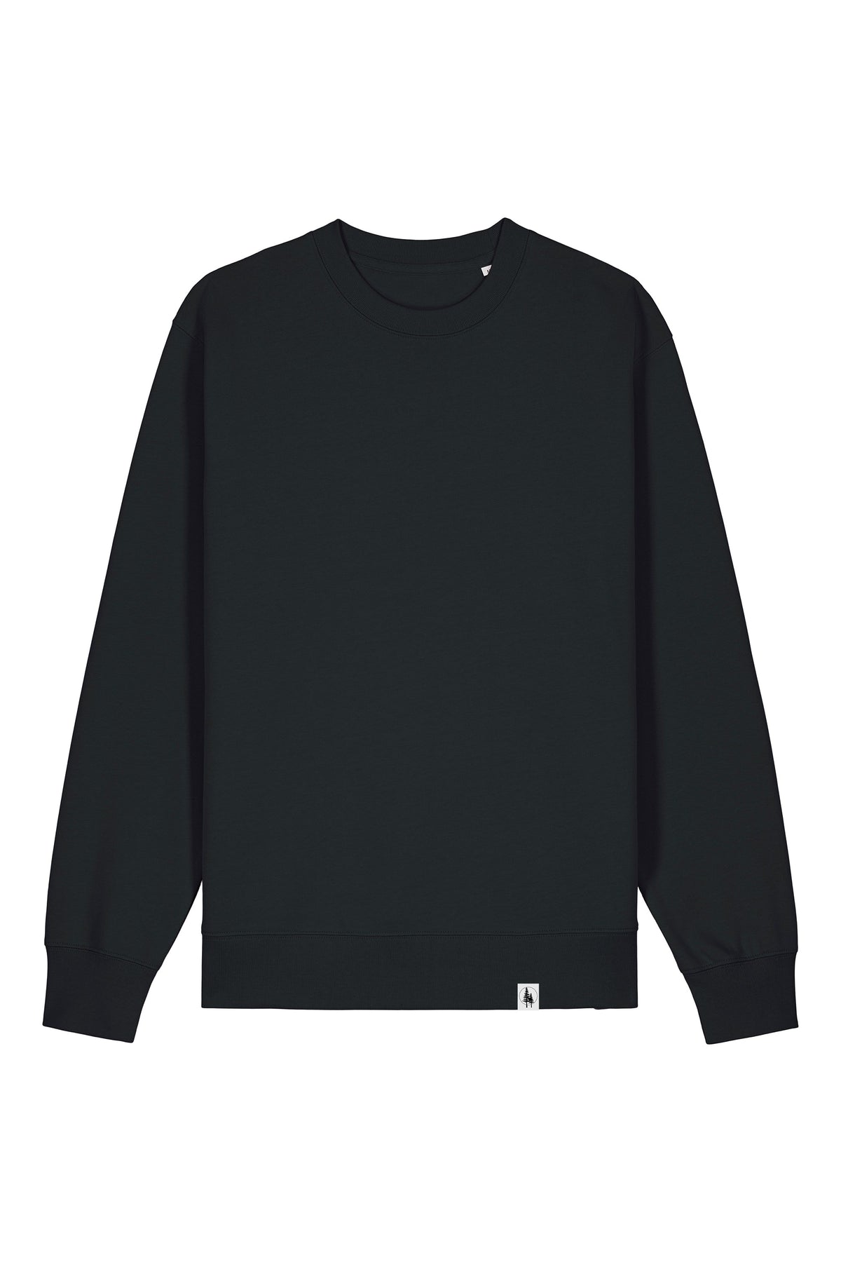 Bluza unisex Chester, model simplu – Negru – față