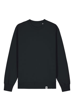 Bluza unisex Chester, model simplu – Negru – față