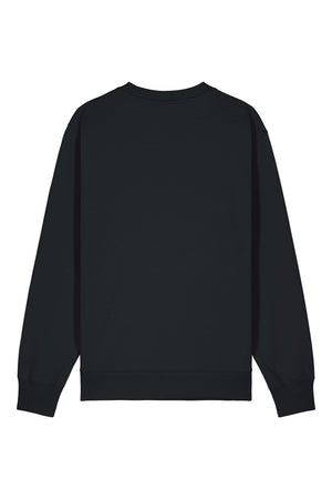 Bluza unisex Chester, model simplu – Negru – spate