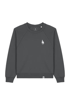 Bluza dama Clara, print Logo Empath – Anthracite – față