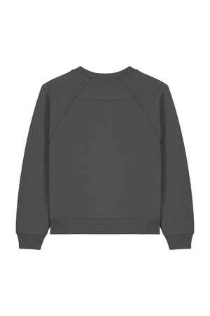 Bluza dama Clara, print Logo Empath – Anthracite – spate