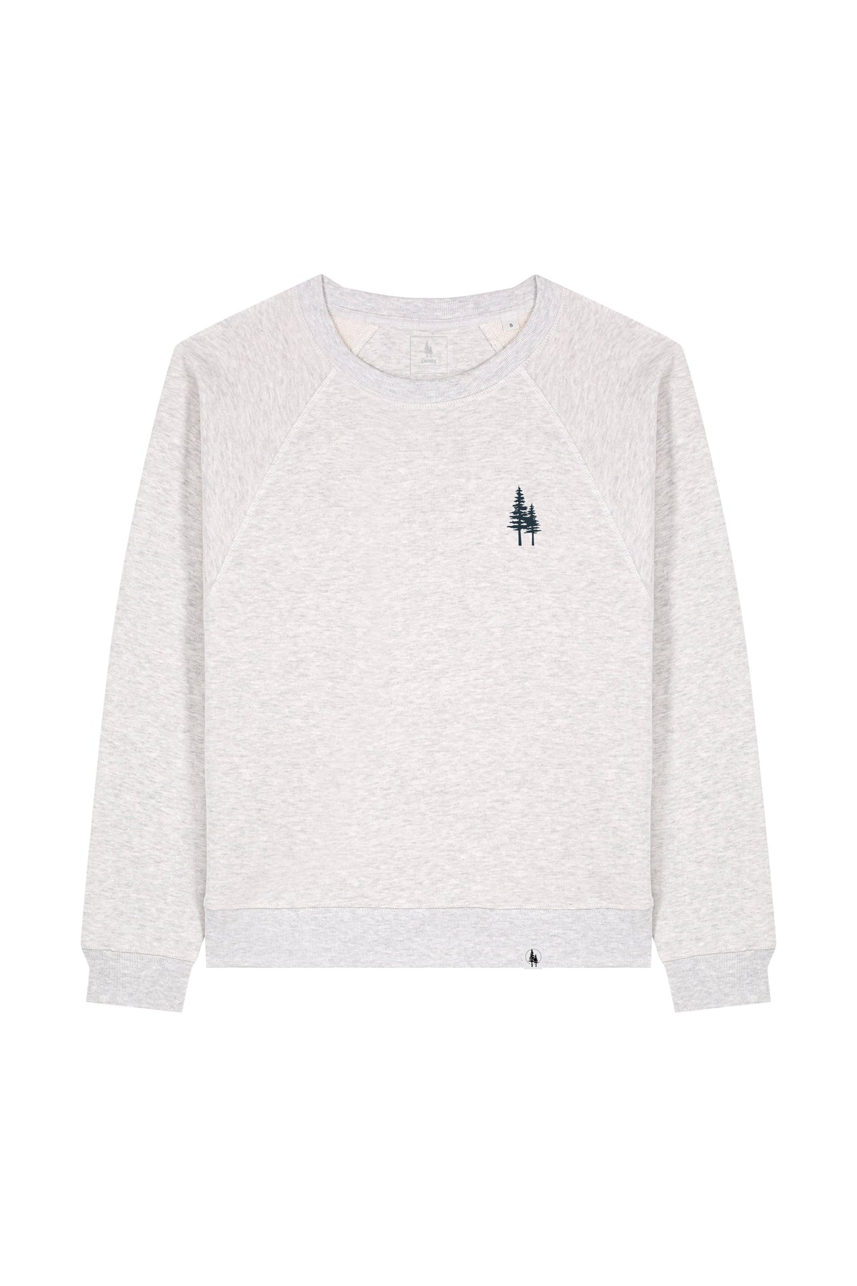 Bluza dama Clara, print Logo Empath – Cool Heather Grey – față