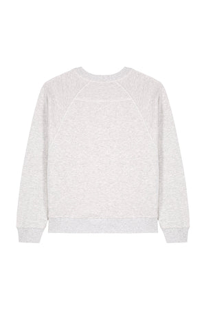 Bluza dama Clara, print Logo Empath – Cool Heather Grey – spate