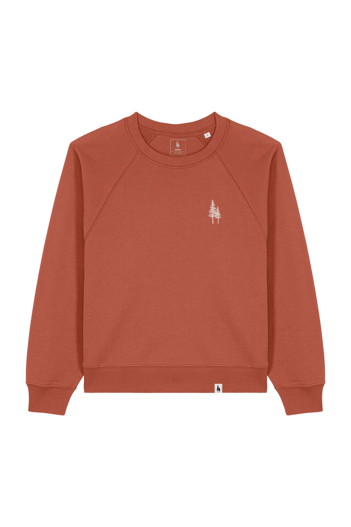 Bluza dama Clara, print Logo Empath – Heritage Brown – față
