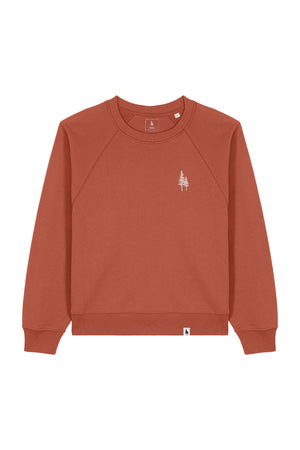 Bluza dama Clara, print Logo Empath – Heritage Brown – față