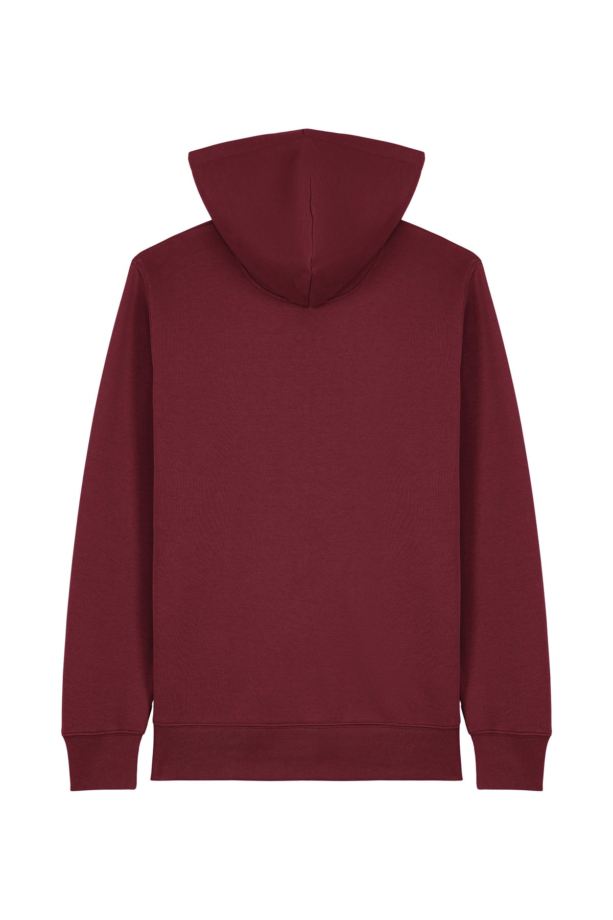 Hanorac subtire cu fermoar Conor, print Logo Empath – Burgundy – spate