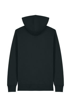 Hanorac subtire cu fermoar Conor, print Logo Empath – Negru – spate