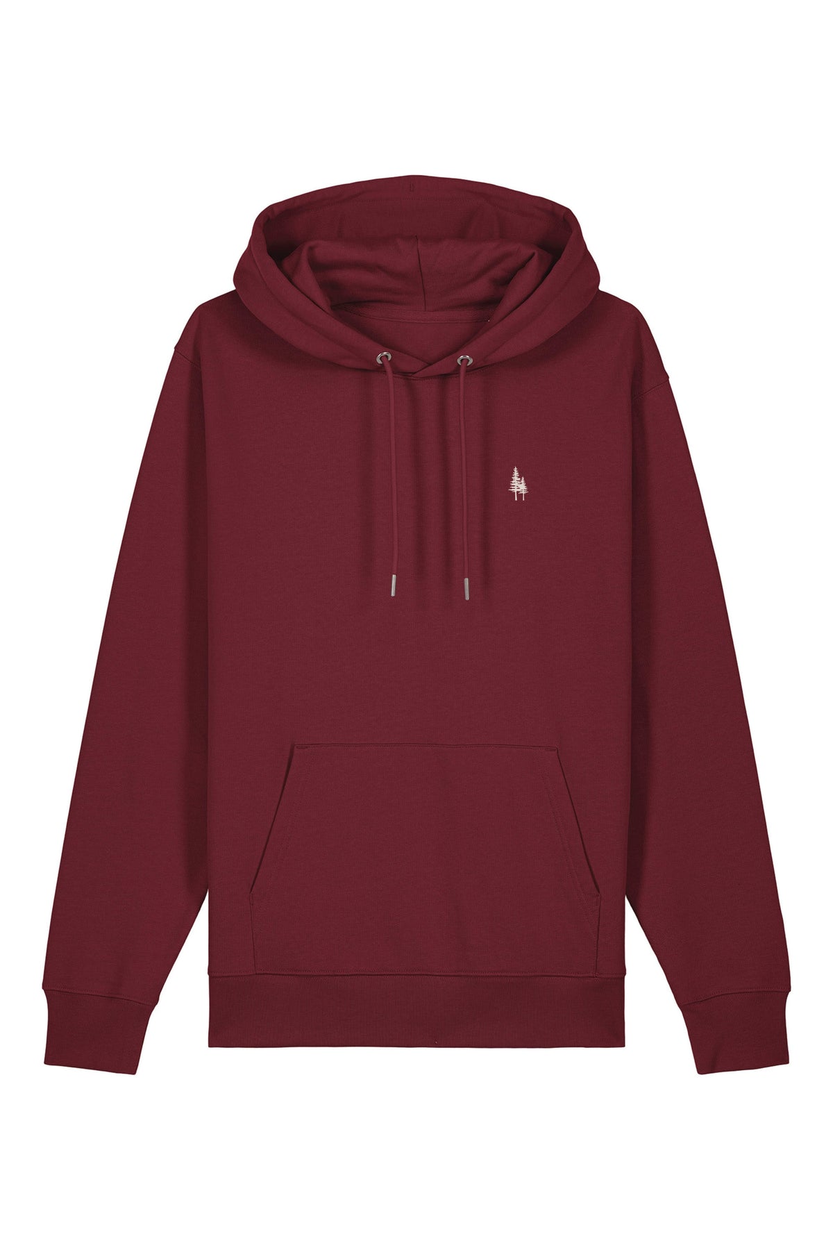 Hanorac premium unisex Cruz, Logo Brodat – Burgundy – față