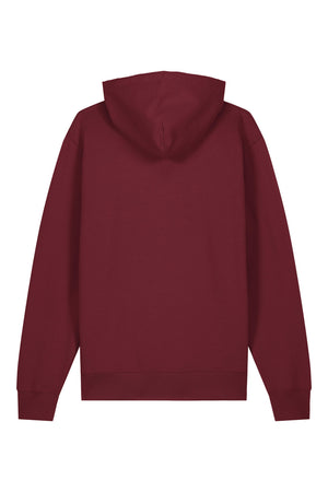 Hanorac premium unisex Cruz, Logo Brodat – Burgundy – spate