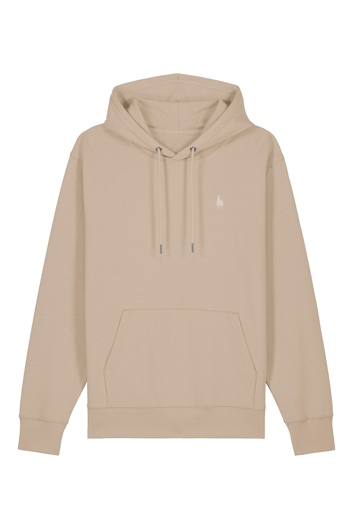 Hanorac premium unisex Cruz, Logo Brodat – Desert Dust – față