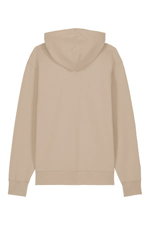 Hanorac premium unisex Cruz, Logo Brodat – Desert Dust – spate