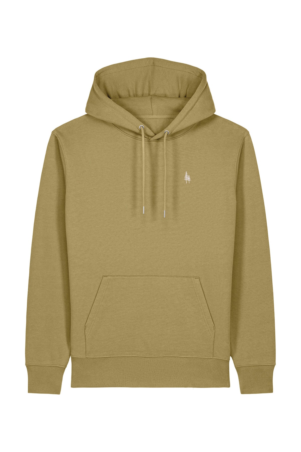 Hanorac premium unisex Cruz, Logo Brodat – Faded Olive – față