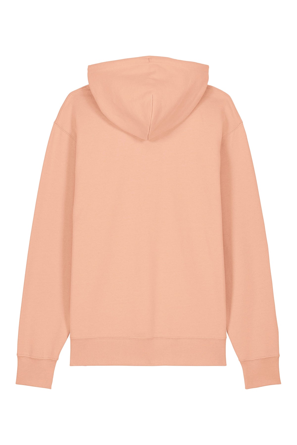 Hanorac premium unisex Cruz, print Wood, Fraiche Peche - spate