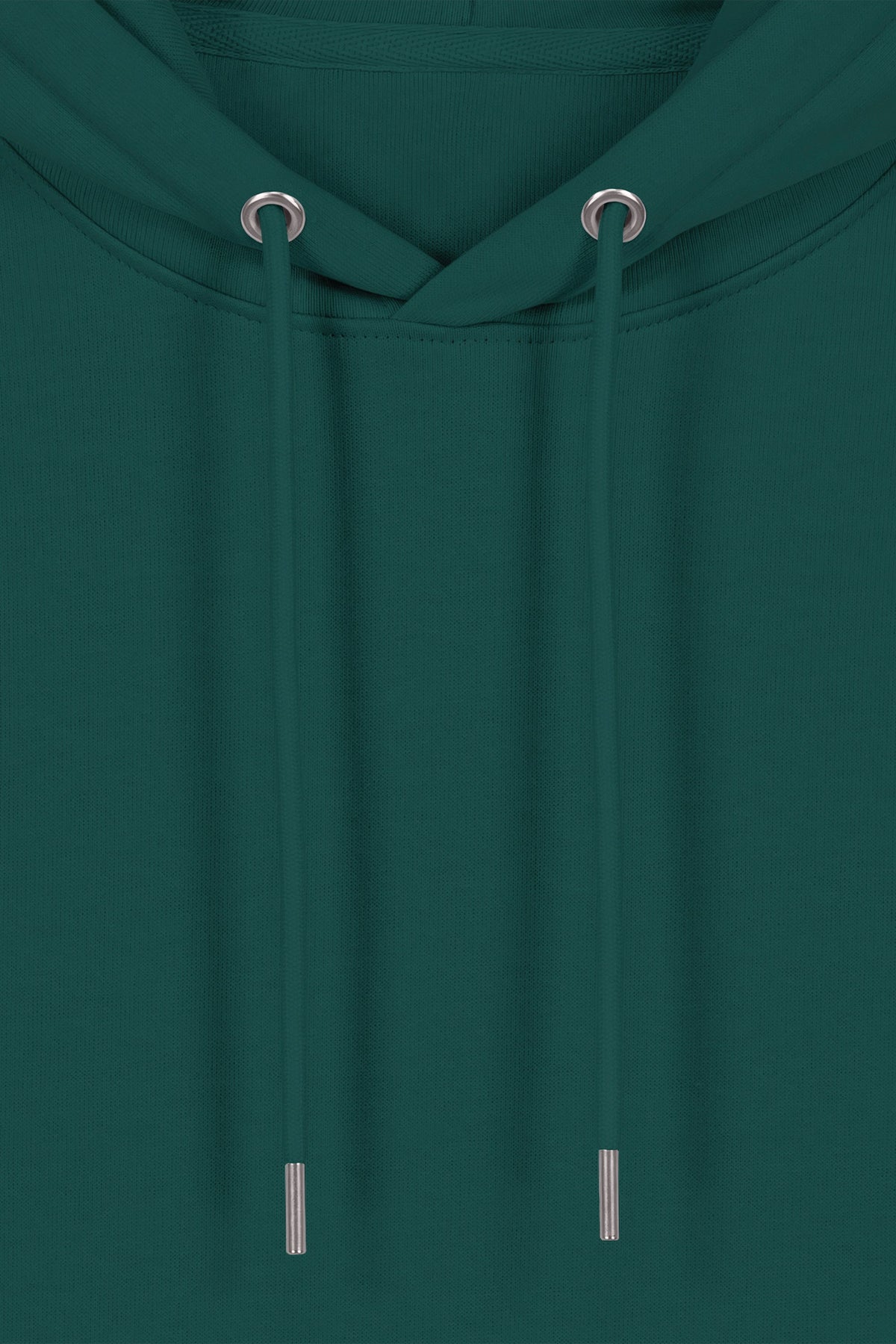 Hanorac premium unisex Cruz, Logo Brodat – Glazed Green – detaliu glugă și șnururi