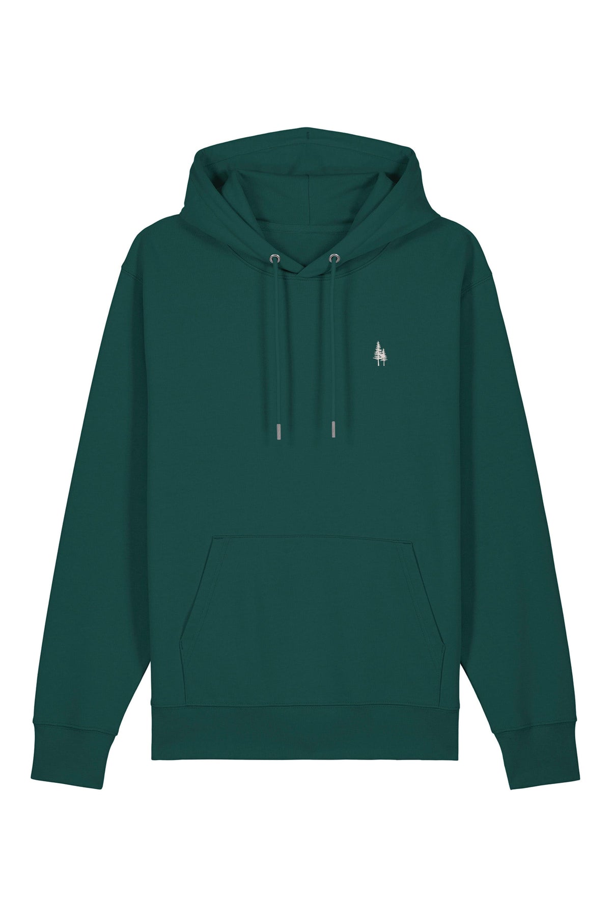 Hanorac premium unisex Cruz, Logo Brodat – Glazed Green – față