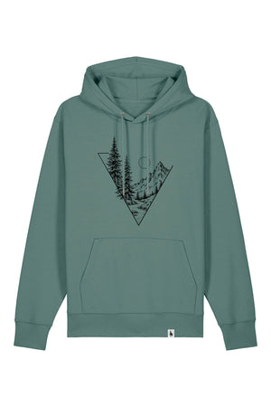 Hanorac premium unisex Cruz, print Explore, Green Bay - față