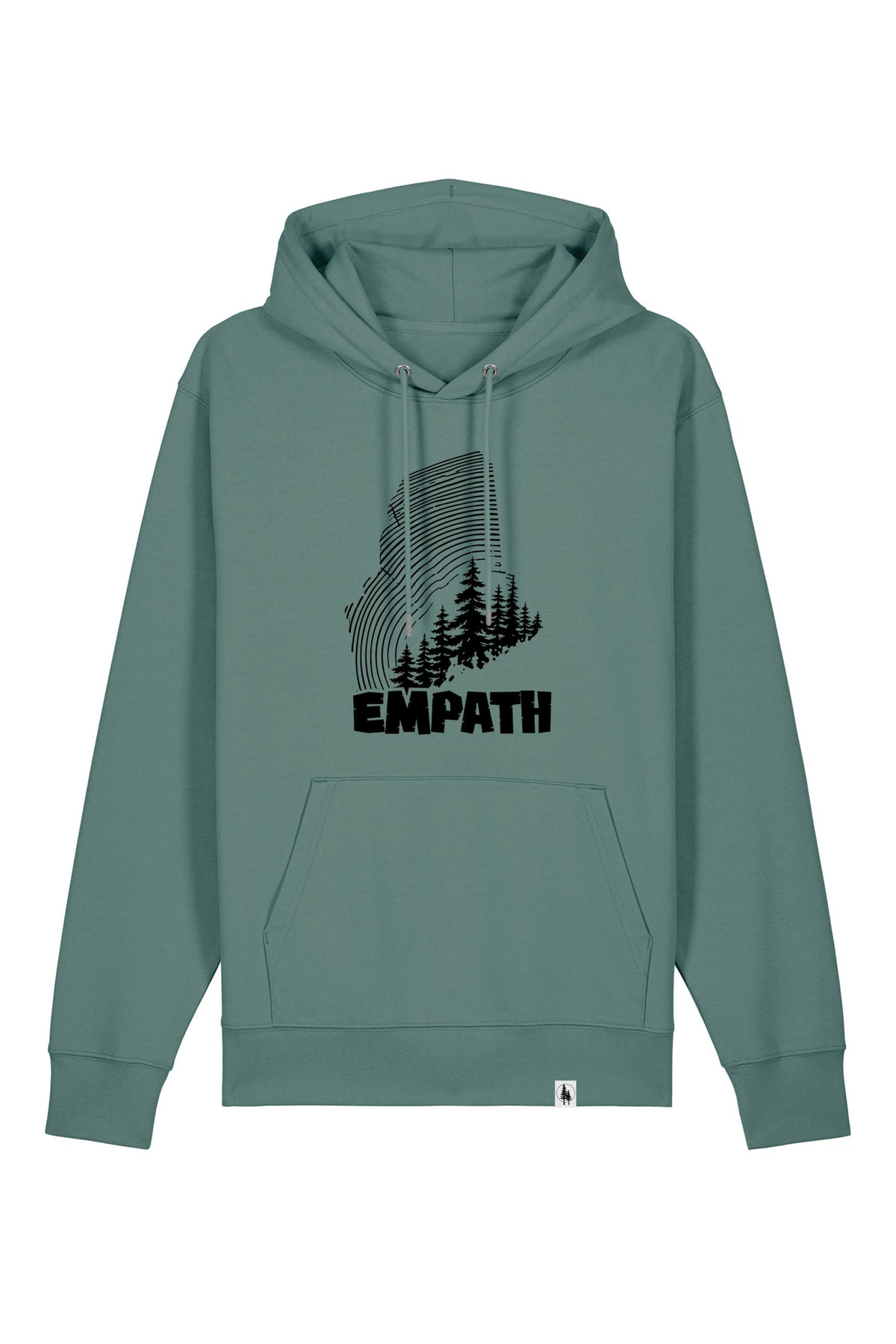 Hanorac premium unisex Cruz, print Wood, Green Bay - față