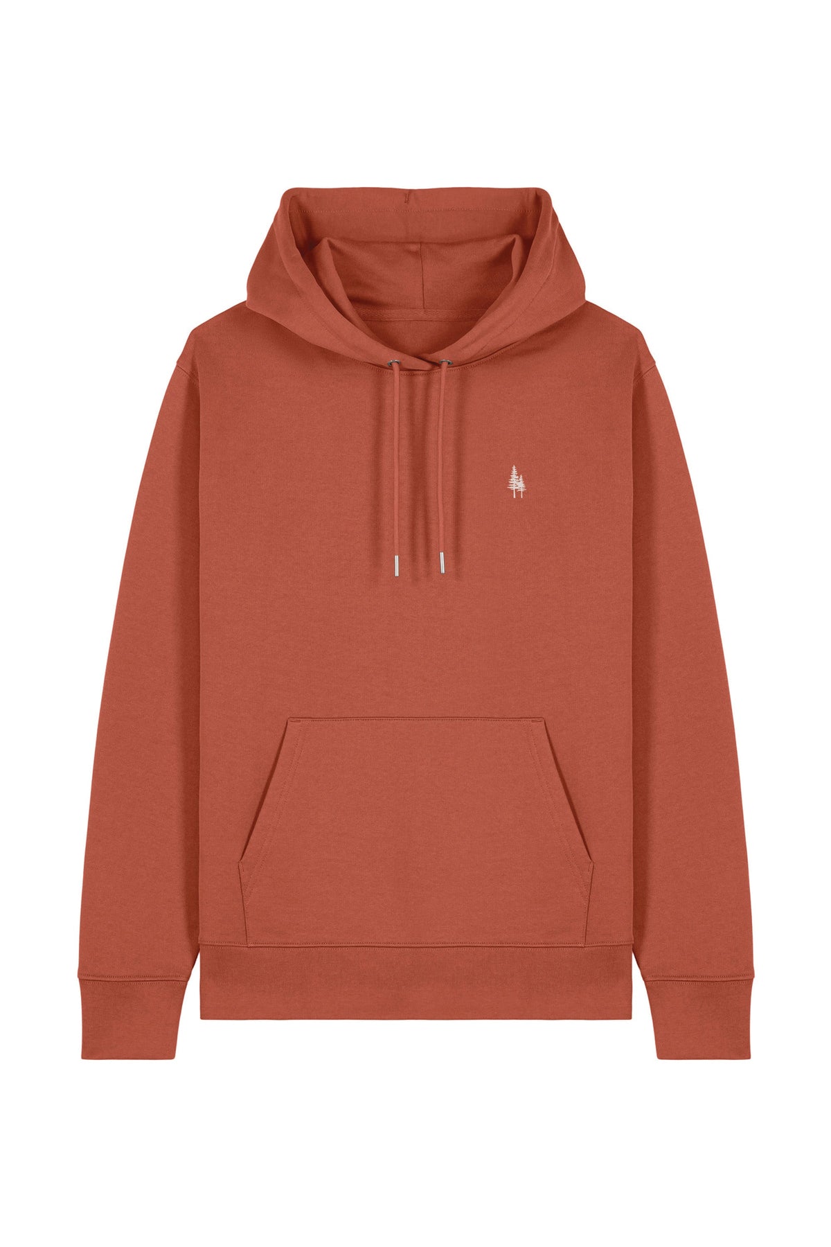 Hanorac premium unisex Cruz, Logo Brodat – Heritage Brown – față