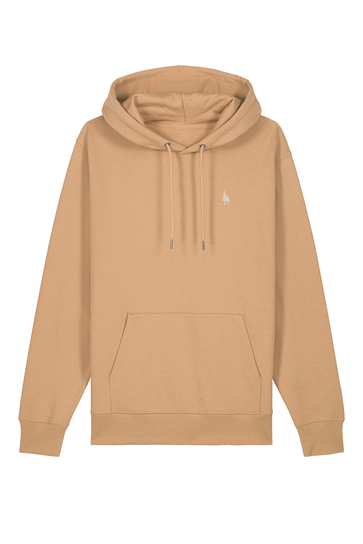 Hanorac premium unisex Cruz, Logo Brodat – Latte – față