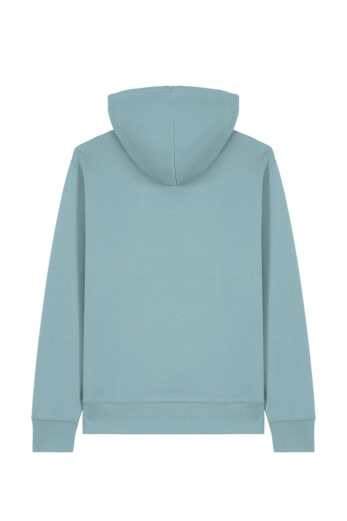 Hanorac premium unisex Cruz, print Wood, Pebble Blue - spate