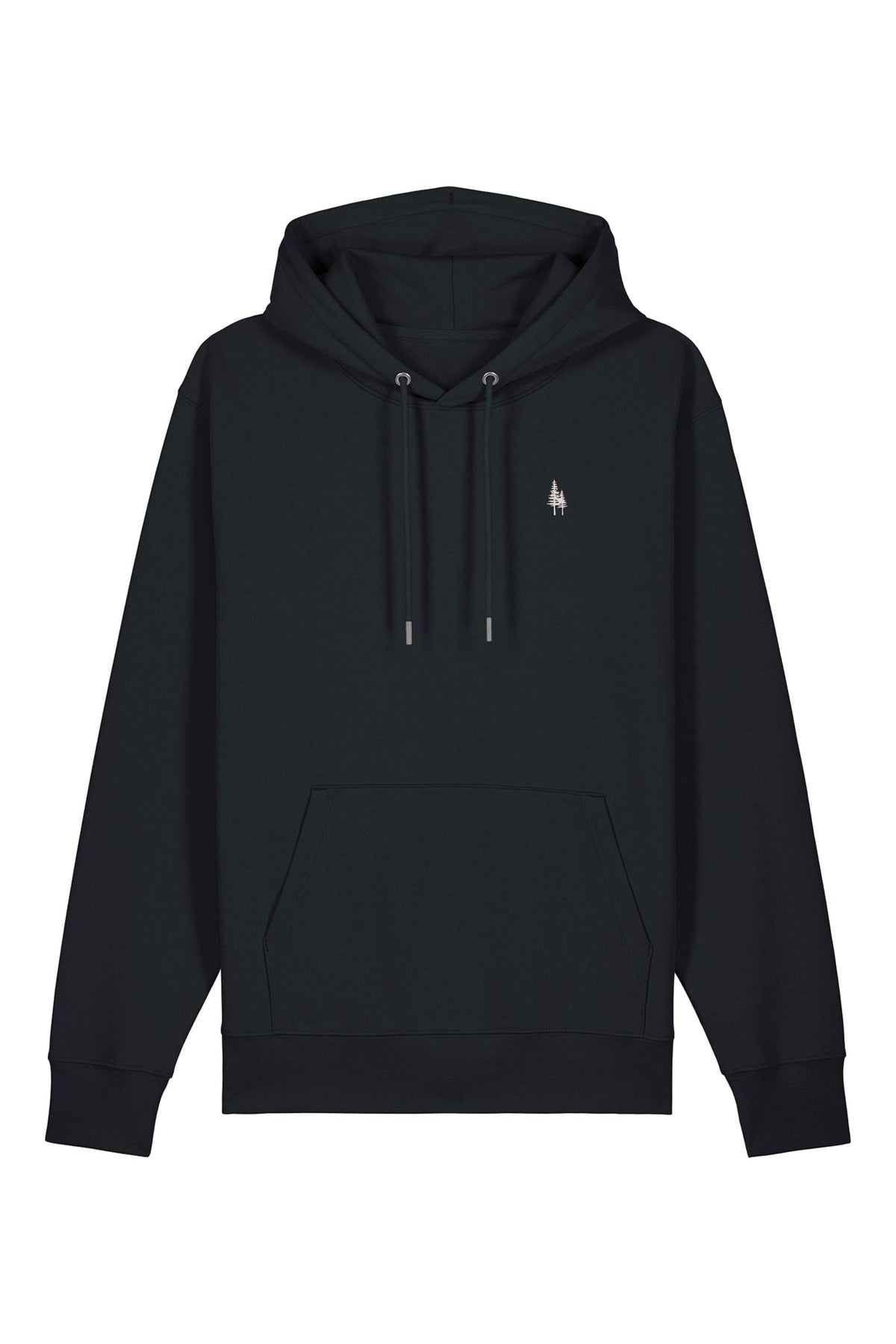 Hanorac premium unisex Cruz, Logo Brodat – Negru – față