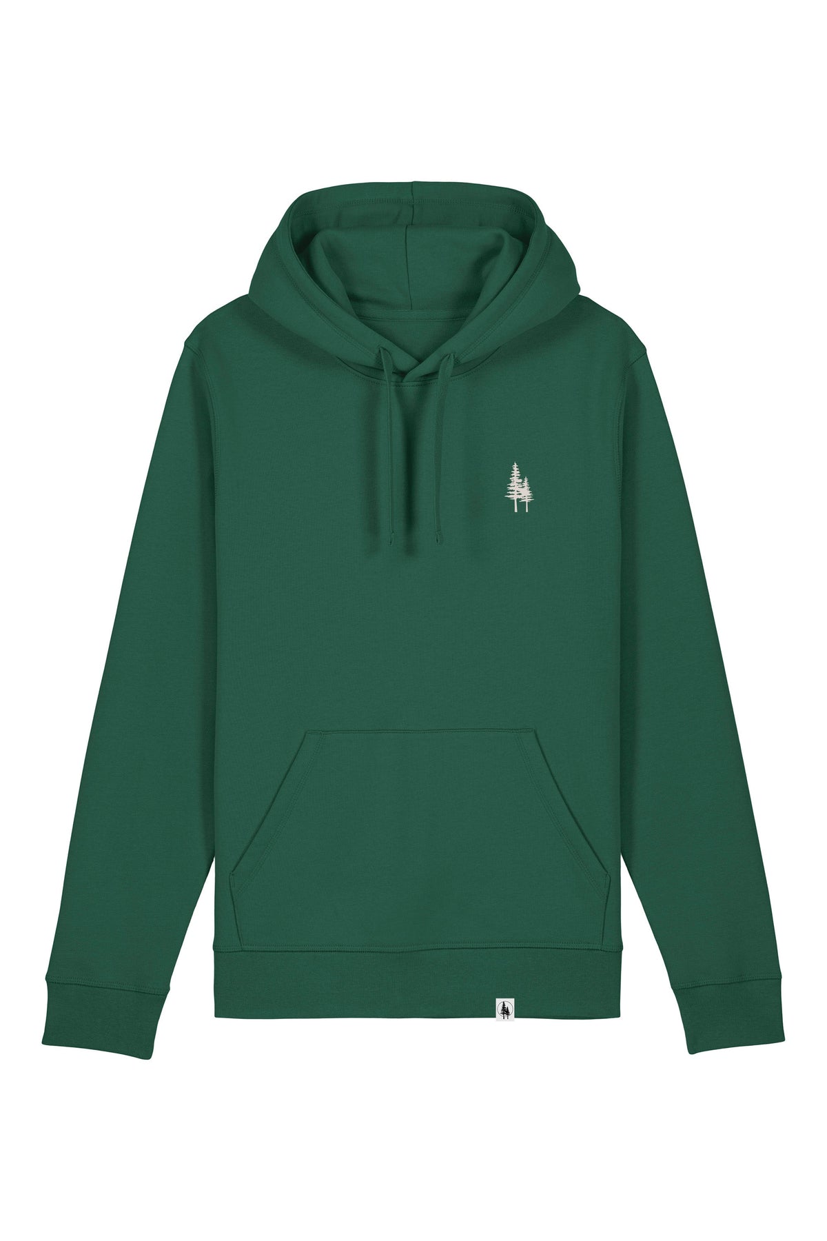 Hanorac unisex Drum, print Logo Empath – Bottle Green – față