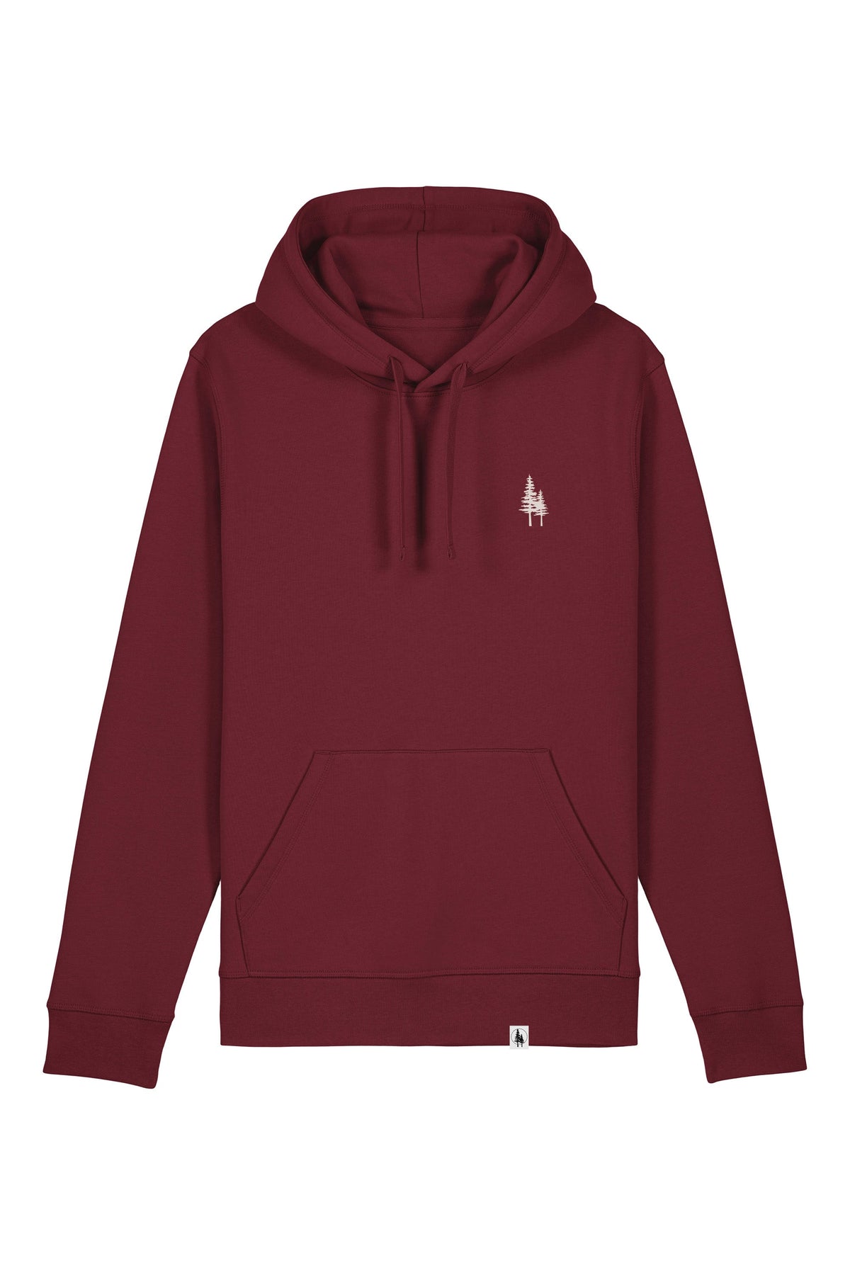 Hanorac unisex Drum, print Logo Empath – Burgundy – față