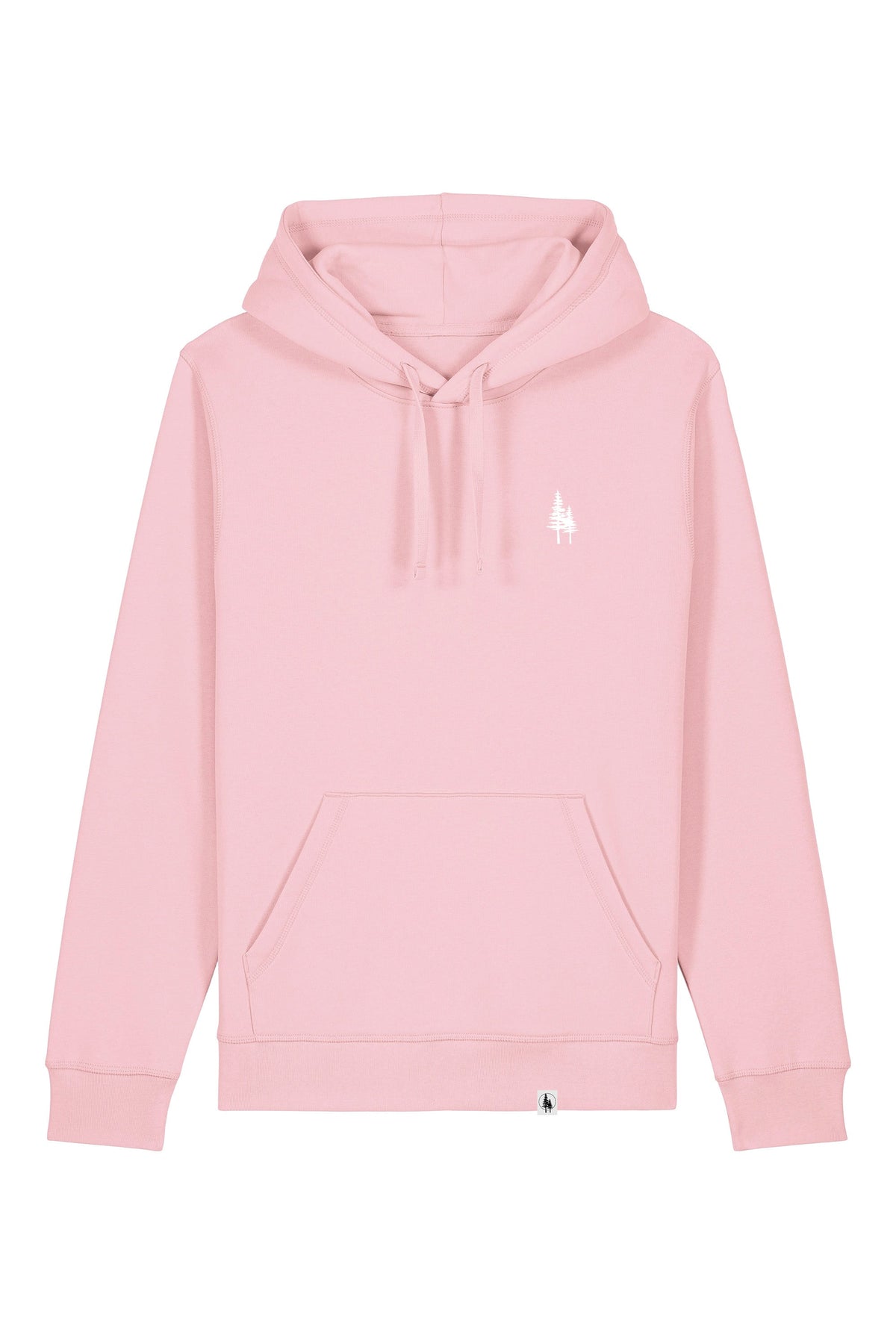 Hanorac unisex Drum, print Logo Empath – Cotton Pink – față