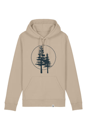Hanorac unisex Drum, print Logo Empath, Desert Dust - față