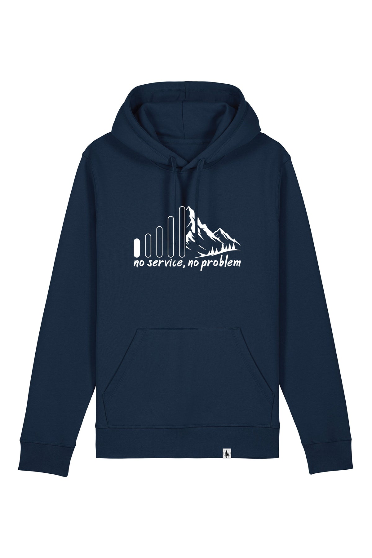 Hanorac unisex Drum, print No service, French Navy - față