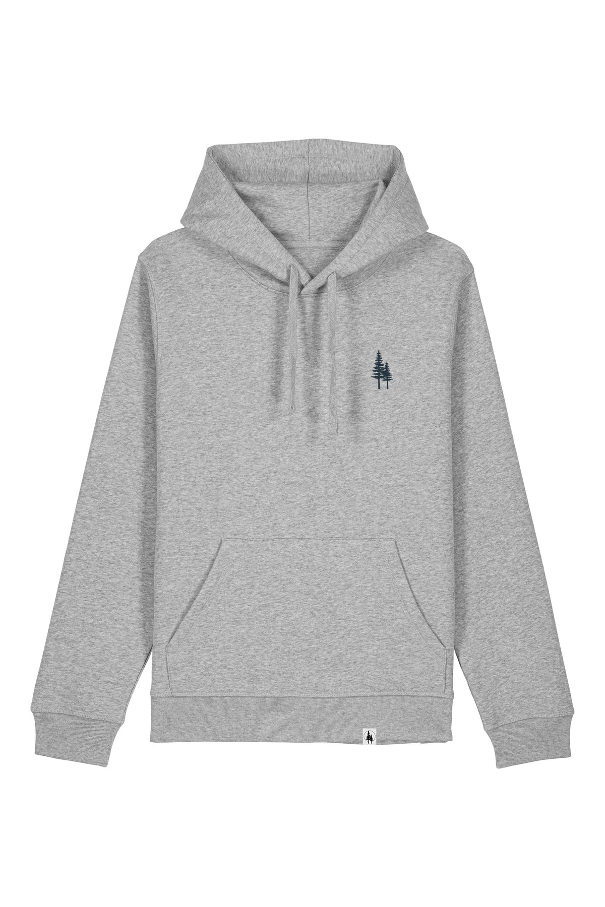 Hanorac unisex Drum, print Logo Empath – Heather Grey – față