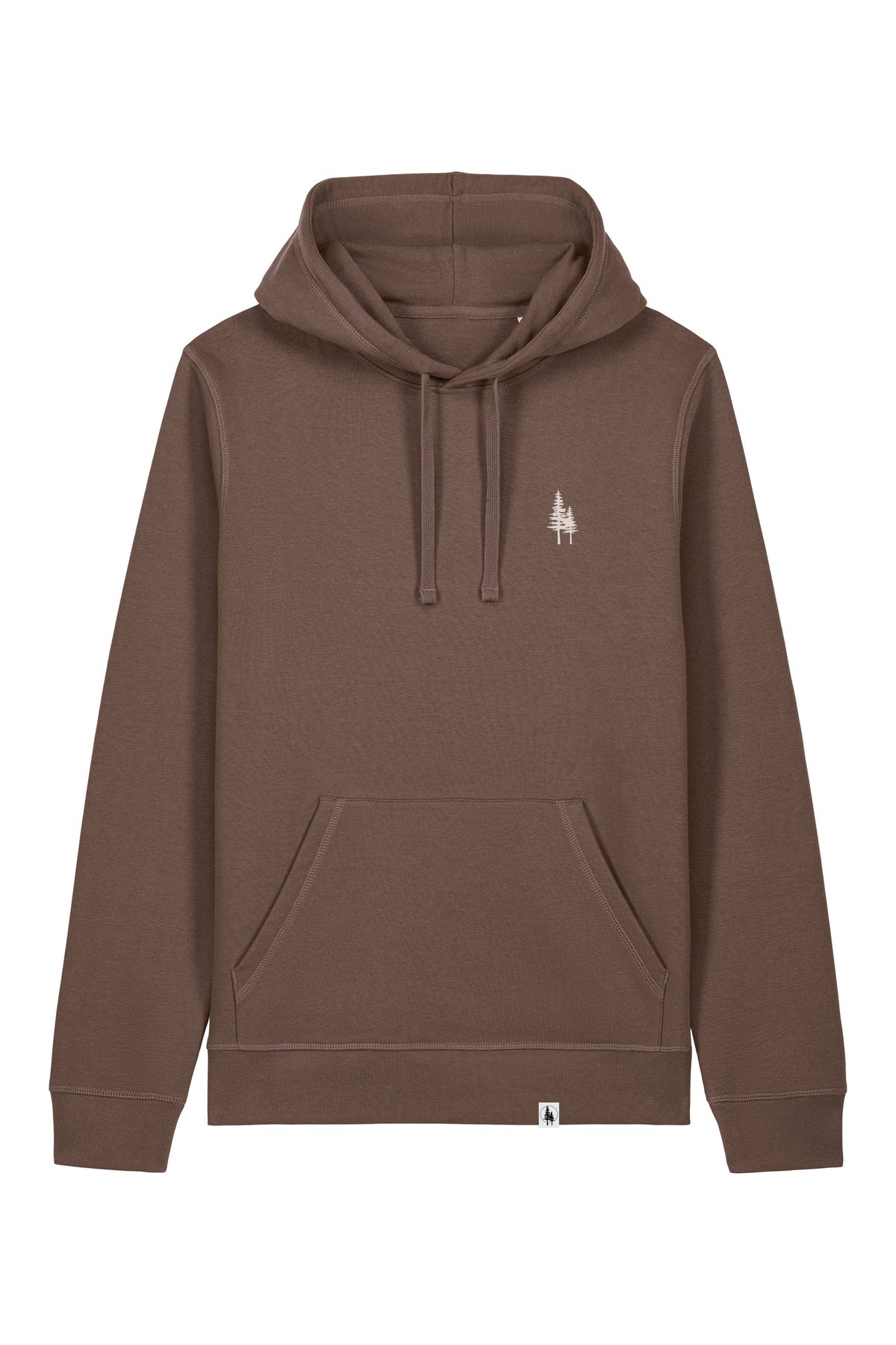 Hanorac unisex Drum, print Logo Empath – Mocha – față
