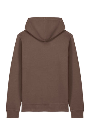 Hanorac unisex Drum, print No service, Mocha - spate