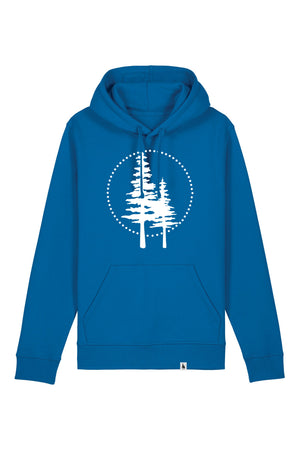 Hanorac unisex Drum, print Logo Empath, Royal Blue - față