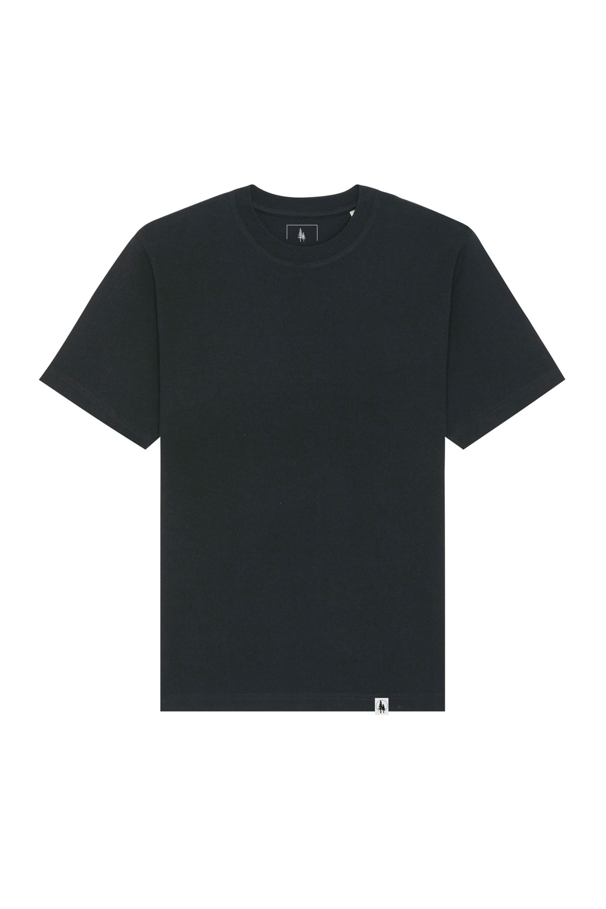 Tricou unisex Friz, model simplu – Negru – față