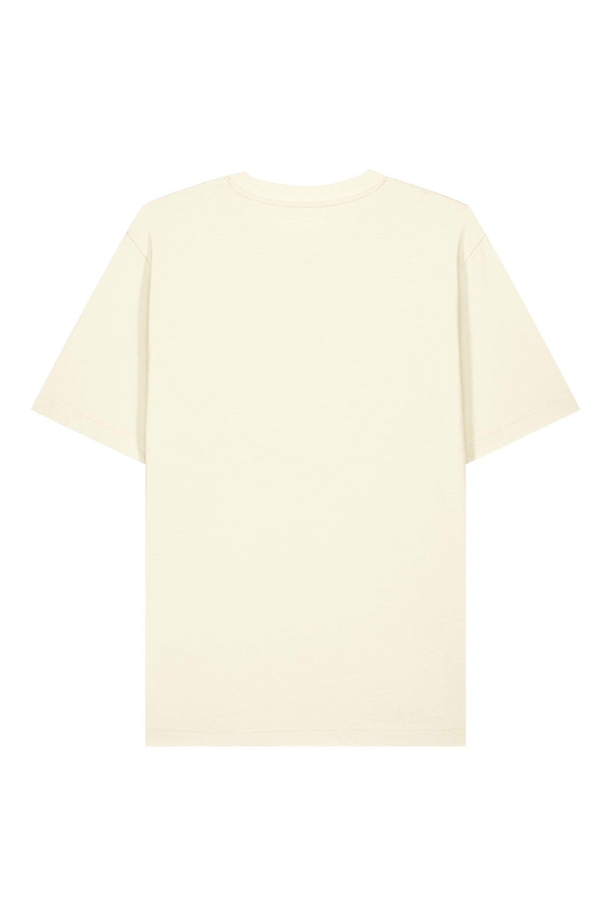 Tricou unisex Friz, model simplu – Cream – spate