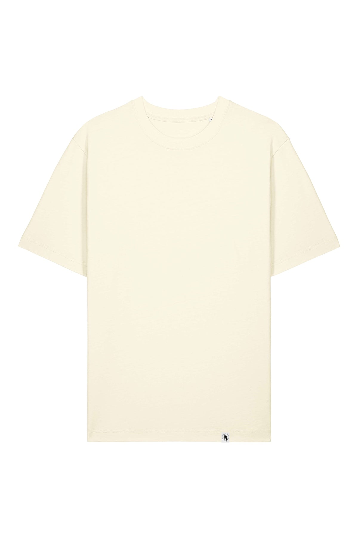 Tricou unisex Friz, model simplu – Cream – față