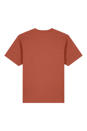 Tricou unisex Friz, Logo Brodat – Heritage Brown – spate