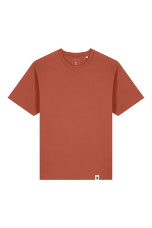 Tricou unisex Friz, model simplu – Heritage Brown – față
