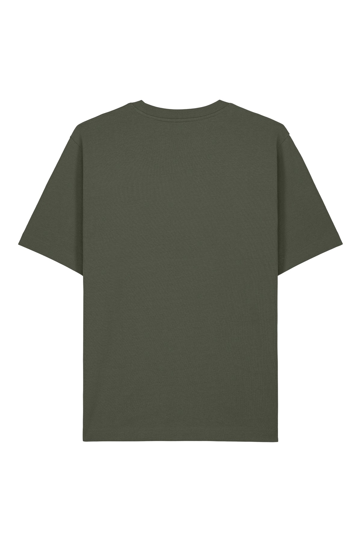 Tricou unisex Friz, model simplu – Khaki – spate