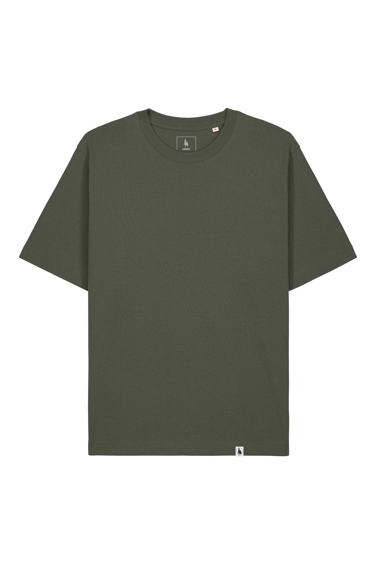 Tricou unisex Friz, model simplu – Khaki – față